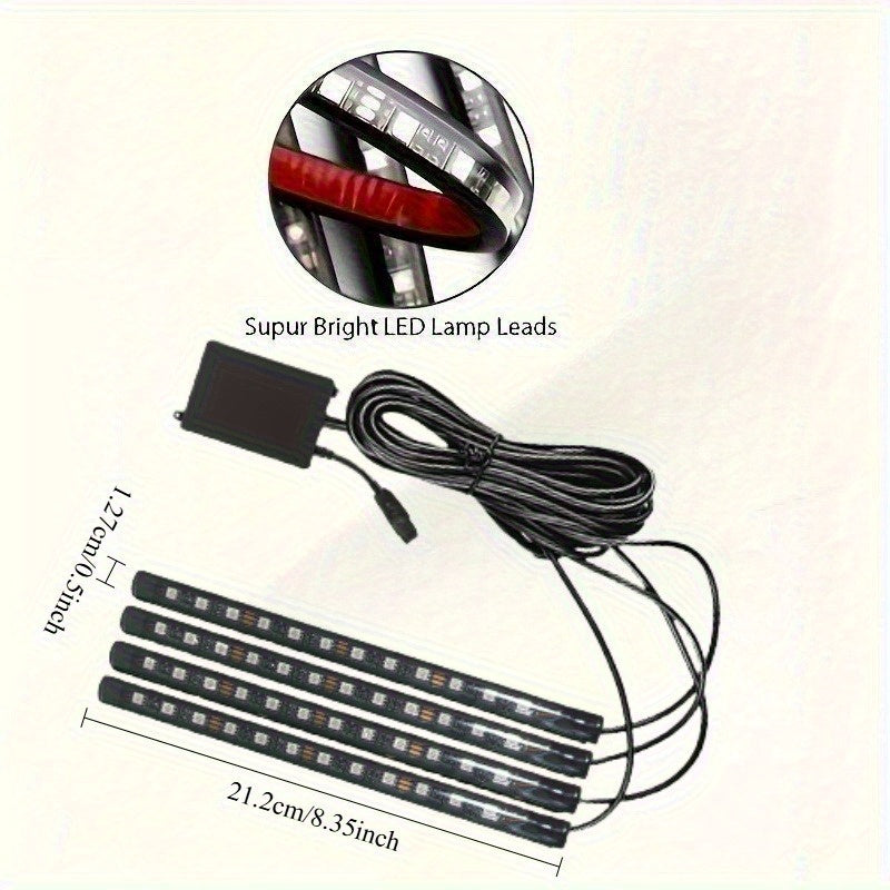Remote control LED neon light strip, dynamic color-changing flexible tube light, home party decorative ambiance light