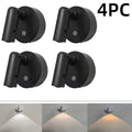2026 New White/Black LED Sensor Spotlight, Picture Wall Light, Spot Light, Motion Sensor + Touch Dimming, 7-Color RGB Dynamic Gradient Effect, Round Spot Light, Decorative Ambient Light, USB Rechargeable, Magnetic Installation
