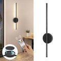 1-Pack Remote Control LED Wall Light, Wall Fixture Equipped with 4400mAh Rechargeable Battery, Supports 3 Color Temperatures and Dimming Function, Magnetic 360° Cordless Rotation, Suitable for Bedroom Bedside (Black)