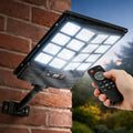 Solar Outdoor Street Light, Solar Floodlight with Motion Sensor and Remote Control, Solar Floodlight for Garden, Courtyard, Pathway, Parking Lot