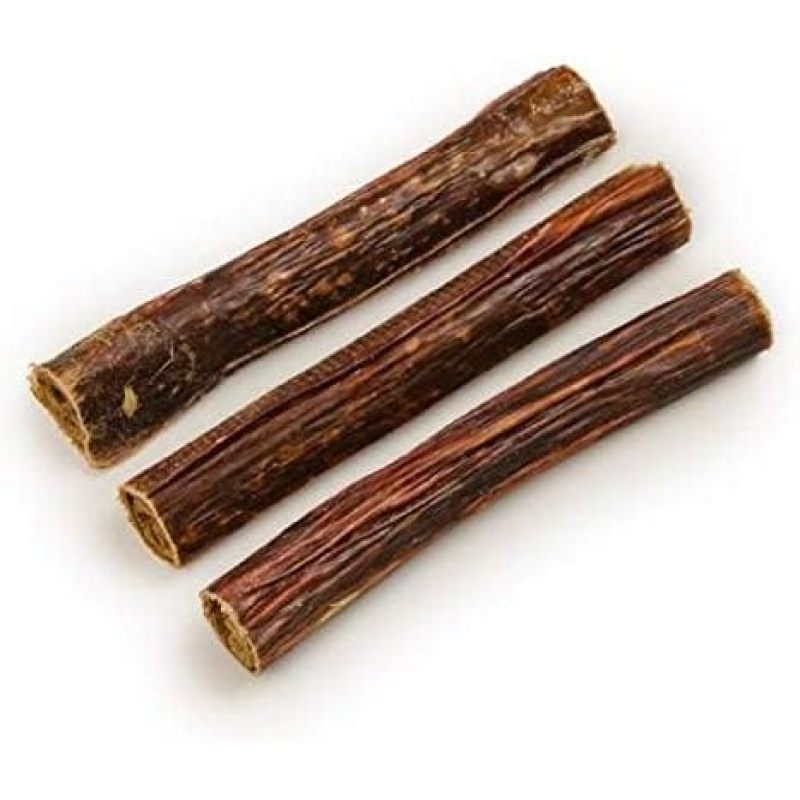 牛肉填充喉咙骨，干燥狗狗咀嚼骨，5英寸，（3个装）