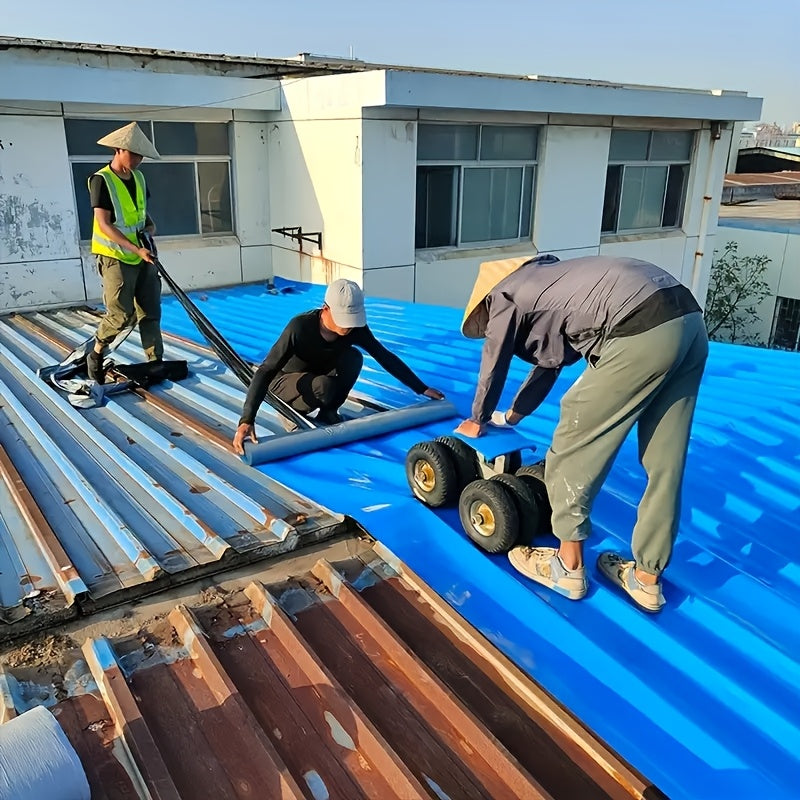 （11.8*236 英寸）小型工业防水屋顶胶带 - 蓝色/银色/灰色/金属屋顶防水材料，用于金属表面、铁板和屋顶 - 防止水漏、金属屋顶保护、柔性材料