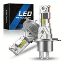 1 Pair 2025 Upgraded H4 LED Headlight Bulbs Copper Tube 12V 6500K Super Bright LED H4 9003 High/Low Beam Headlights 1:1 Plug-and-Play