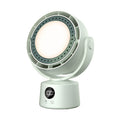 Smart Leafless Air Circulation Fan with Timer, LED Light and Aromatherapy Function - 6 Speed Levels, 360° Adjustable Lighting, Auto Left-Right Oscillation, Manual Tilt Adjustment, Built-In Hook, Hanging Use for Desktop Home Bedroom Travel