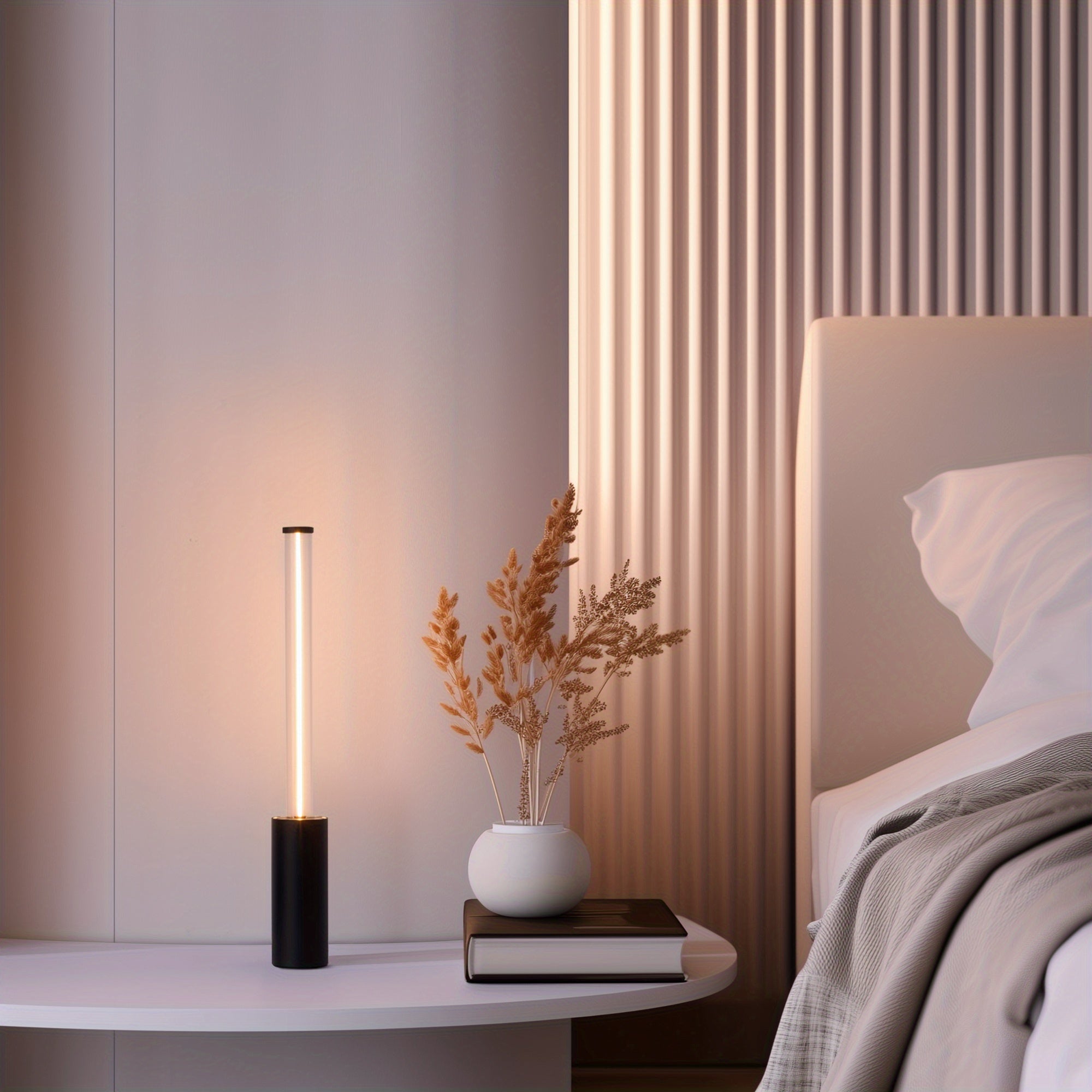 Wireless light, small light for small spaces, rechargeable battery-powered light, mini touch light, mood lighting, portable camping light, suitable for restaurants, bars, patios, bedside, bookshelves
