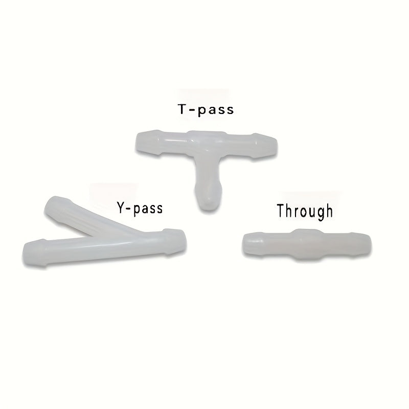 18/30PCS Windshield Washer Hose Connectors – 3 Shapes Available for Car Wiper Water Pipe