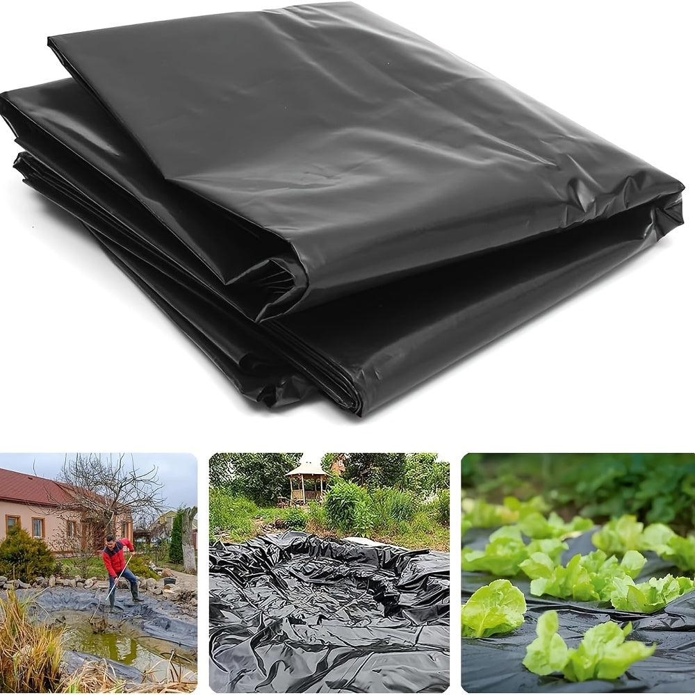 加厚黑色塑料膜 加厚黑色园艺地膜布 种菜种花免除草 保水保温促生长 家庭菜园必备 防草布抑草 阻隔杂草保湿 适用于果园农用园艺除草 提升农作物产量 种植神器 - 防晒防老化耐用款 耐磨抗撕裂 防水防潮垫地面保护膜 防尘防污 也可用于搬家装修仓储必备