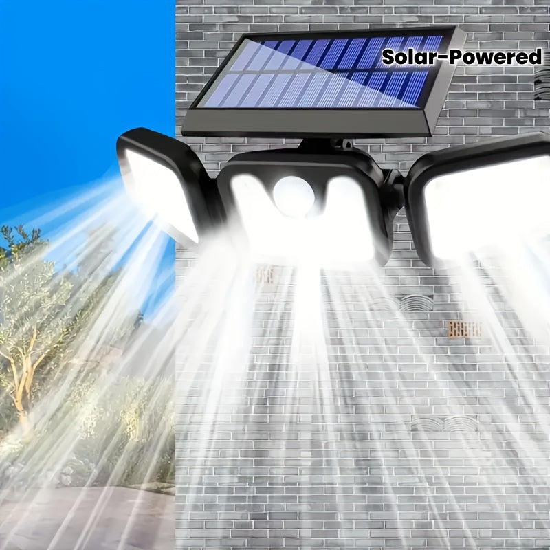 Outdoor Solar Street Light, LED Wall Light, Smart Motion Sensor Garden Light, 3 Lighting Modes, Smart Light Control, Perfect for Garden, Courtyard, Pathway, Solar Panel Light, Wall Mounted Light, Security Sensor Light, Super Bright Solar Light