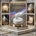 Budget 1-Piece USB-Powered Magnetic LED Spotlight, Adjustable Brightness and Color, Touch Control, 350° Rotation, No-Drilling Installation, Suitable for Indoor Artwork, Painting, Plant Grow Light, Bedroom Bedside, Entryway Ambient Lighting