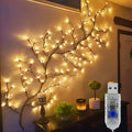 72-LED Wicker Large Branch Decorative String Lights, Warm White, LED Branch Lights, USB Powered, Adds an Elegant Ambiance to Your Walls, Suitable for Bedroom, Living Room, Walls, Parties, Festivals, Valentine's Day, Weddings, Mother's Day and Other