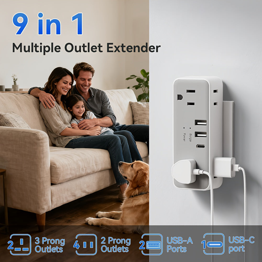 This Is a US JP Plug Extension Socket Equipped with USB Ports, Designed for Travel And Featuring Surge Protection. It Is Compatible with Sockets in Various Countries Including America, Japan, China, The Philippines, Canada, Mexico