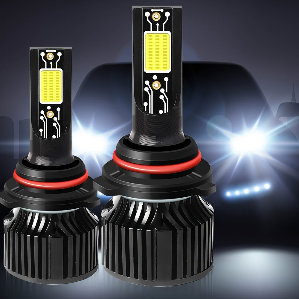 2PCS Car LED Headlights, High/Low Beam Integrated, 500m Illumination Range, H1, H4, H7, H11, CSP Chip, CANbus Compatible, Error-Free, HB3/9005, HB4/9006, HIR2/9012-G05, 12V/24V, 400% Brightness Increase, No External Battery Needed