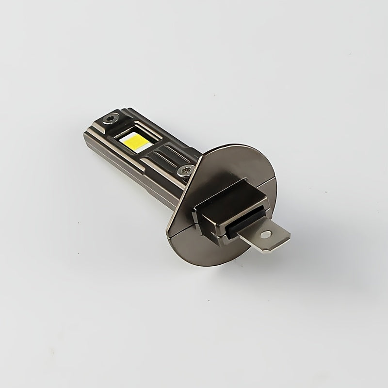 2Pcs H1 LED Bulbs - 50000 Lumens Super Bright Xenon White Light, Brighter than Halogen, Fog Light & High/Low Beam Plug-and-Play Installation, Heat Dissipating Aluminum Housing - Direct Replacement for Cars