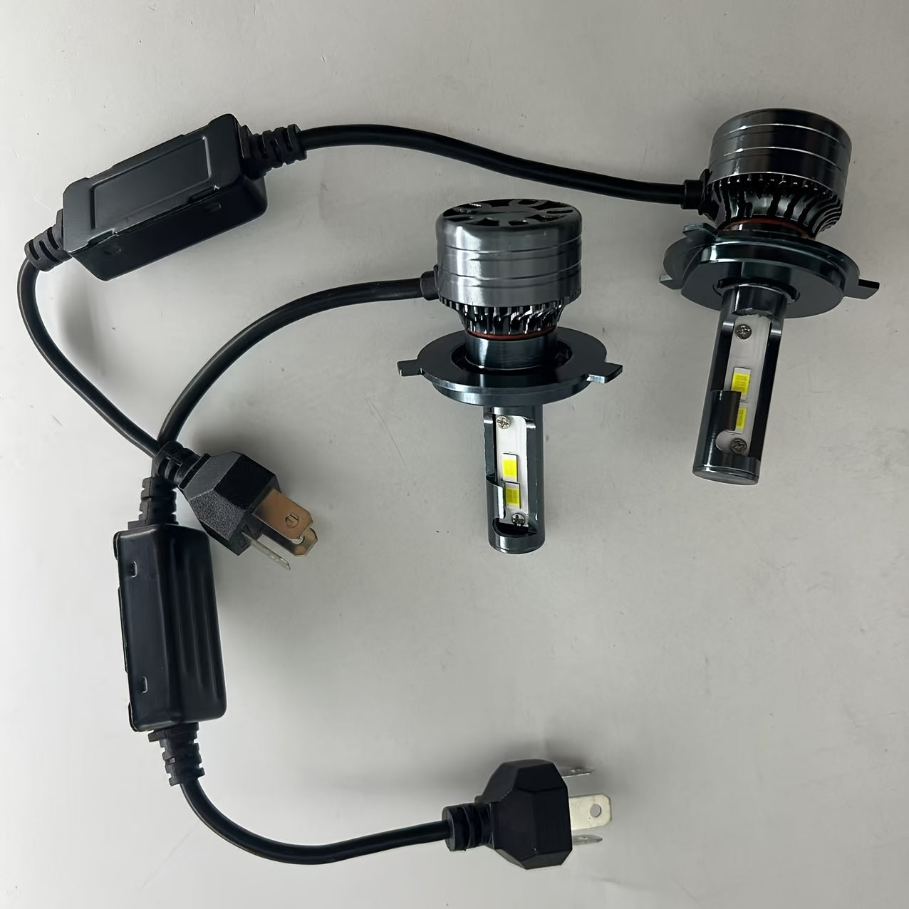 2-Pack H7 H4 H11 LED Headlights 160W High Power H8 H9 HB4 HB3 9005 9006 Turbo Light 6000K White Light, Special for Car Lens, 12V Voltage