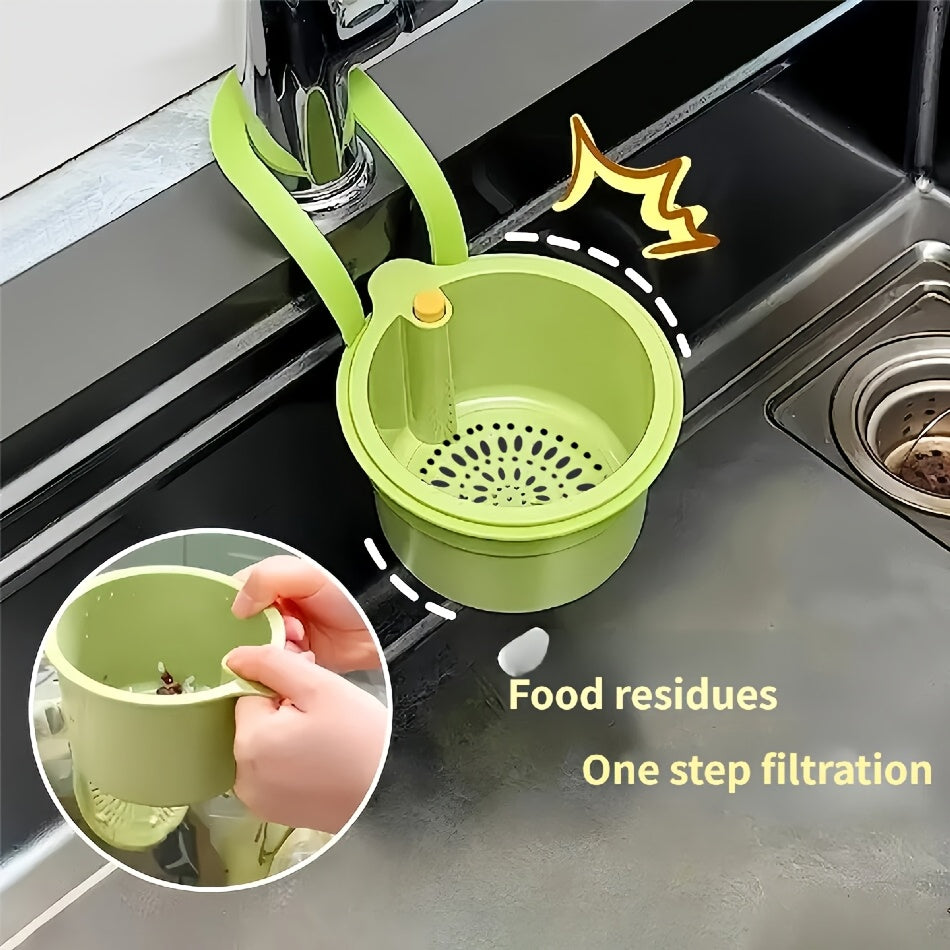 A Convenient & Easy-to-Use Drain Basket – Simple Press-Type Design, Filters Particles. This Wall-Mounted Sink Accessory is Perfect for Draining, Storing Sponges & Cloths – Ideal for Kitchen & Bathroom