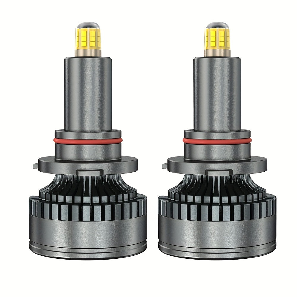 2个H7 LED 360 H1 HB3 HB4 LED H11 H8 9006 9005 汽车大灯灯泡，12V 3D芯片，近光，远光/近光，白天/黑夜视觉，适用于大多数汽车，卡车，SUV，摩托车，照明配件，无需电池