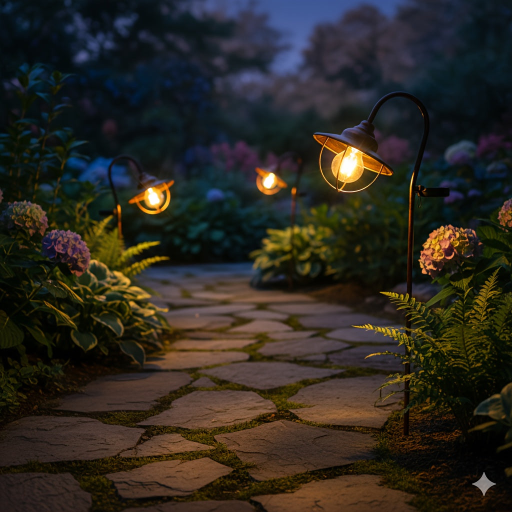 1-Piece Vintage Elbow Ground Insert Light, Courtyard Lawn Gardening Outdoor Lighting, Outdoor Courtyard Garden, Christmas, European Vintage Courtyard Light Garden Decoration