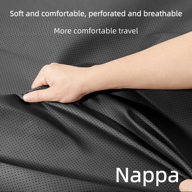 Car Seat Covers Nappa Leather Car Seat Covers Front and Rear Seat Cushions Breathable Fit All-Season Universal Seat Cover Accessories for Sedan/SUV/MPV/RV/Truck (BMW, Toyota, Mercedes, Audi, Honda, Nissan, VW, Chevrolet