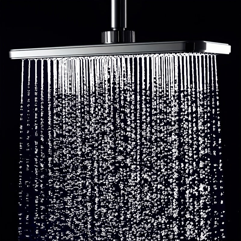 1pc ABS High Pressure Shower Head - Ceiling Spray Top Bathroom Fixed Shower Head, High Flow Rain Shower Head, Bathroom Decor, Comfortable Shower Experience