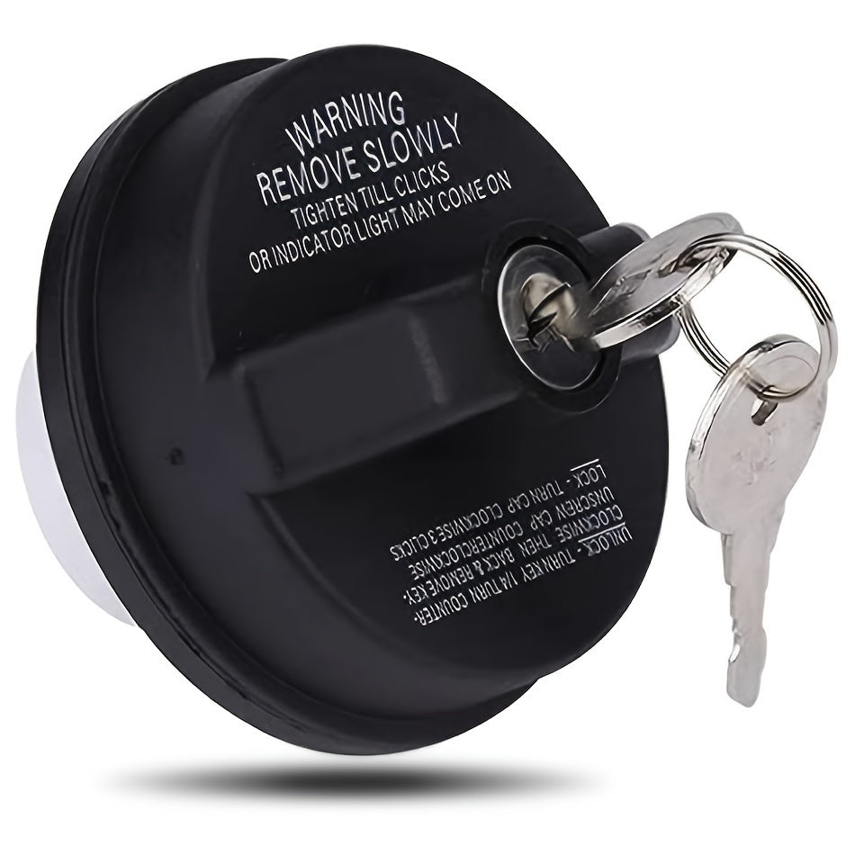 Locking Gas Cap with Two Keys, Compatible with Toyota FJ Cruiser, Chevy Camaro, Honda Nissan Acura Mazda Cadillac GMC and More, Multifunctional Locking Fuel Tank Cap, Replaces #10504 77300-47020