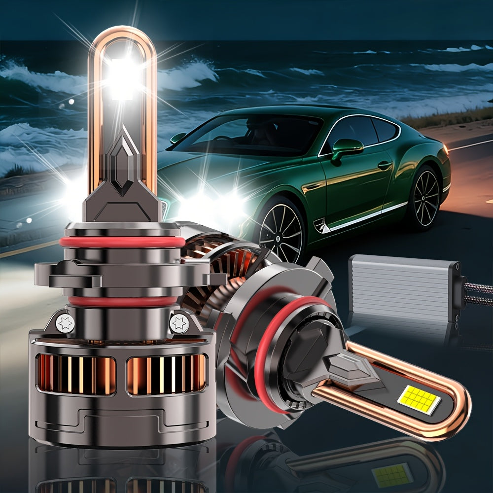 2PCS LED Car Headlights, Compatible with H11/H7/H4/H1, 9005/9006/9012 - 55000LM, 7500K Cool White Light, 300W Power, Easy Plug-and-Play Installation, Fits Most Vehicles, 5-Minute Installation, No Battery Needed