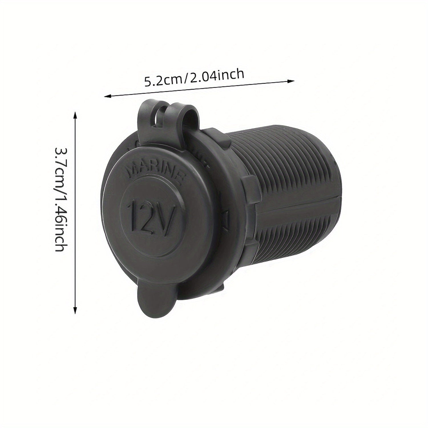 12V Power Adapter Socket for Car, Boat and Motorcycle, with Cigarette Lighter Splitter and Extra Features, Battery Not Included