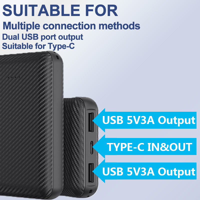 10000mAh Power Bank Heated Vest 5V 3A Output Power Bank Heated Jacket Battery Charger External Battery winter Heating Scarf Socks Power Bank