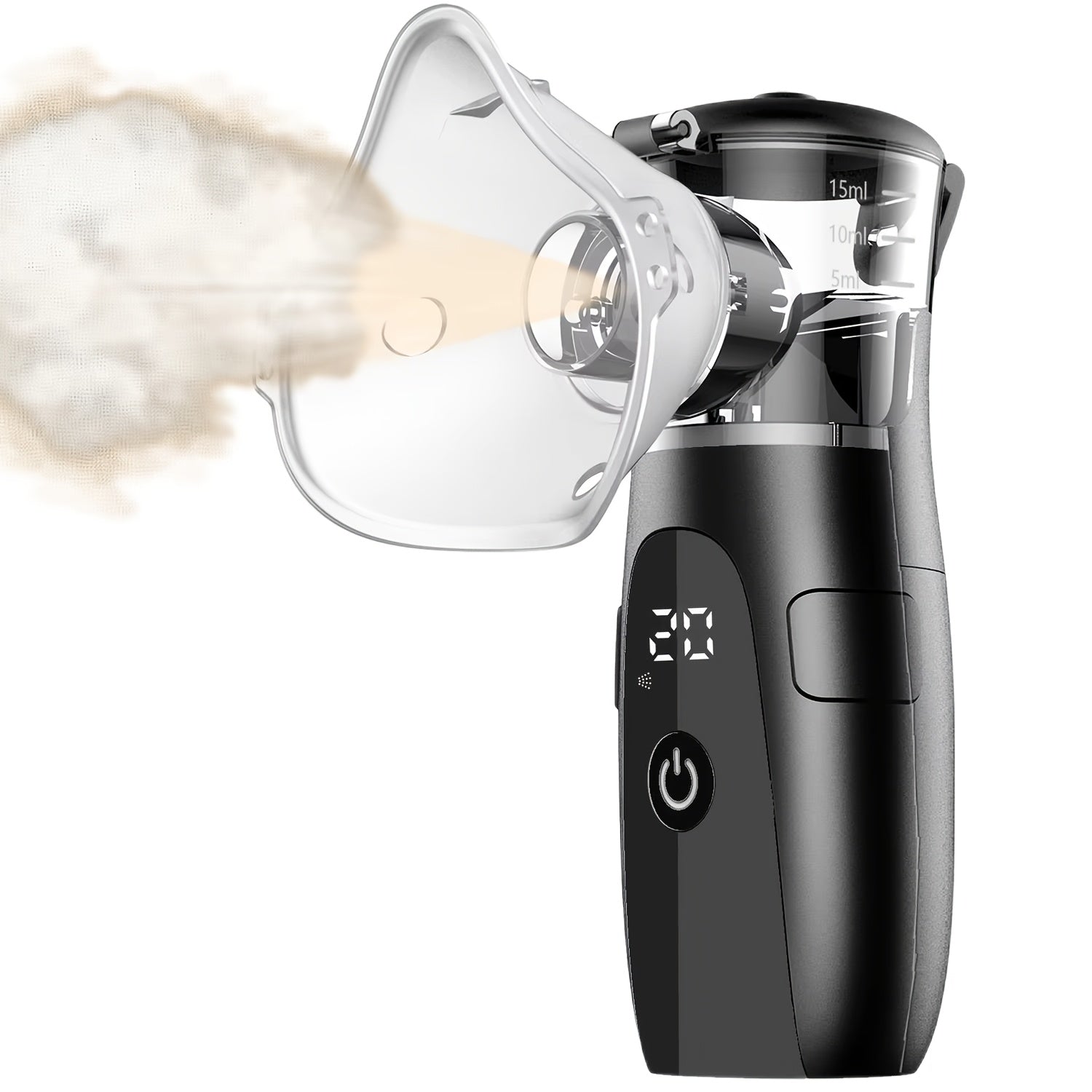 VROVIRE 便携式雾化器 - 一款采用声波技术的手持式网状吸入器。静音且紧凑。易于清洁，有五种颜色可选。非常适合家庭、办公室和旅行。复活节礼物的必备品