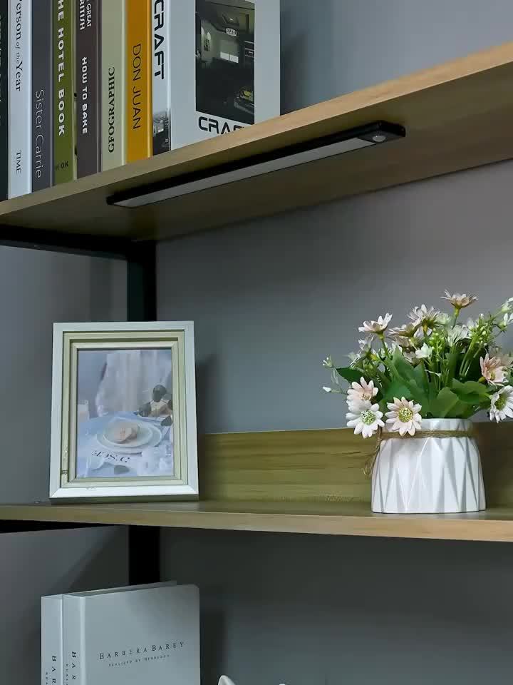 [Magnetic LED light] 2-pack rechargeable magnetic LED motion sensor light | wireless, adjustable brightness and color, cabinet light, wardrobe lighting, stylish modern design | available in 7.87in / 11.8in / 15.7in lengths