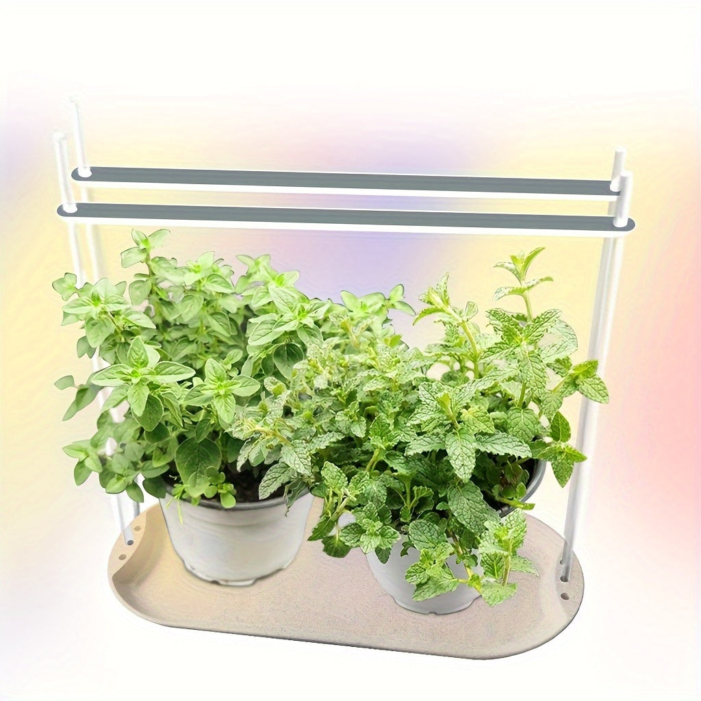 Timing LED Plant Grow Light, Single/Double/Triple Head with Tray, Indoor Succulent Grow Lamp for Color Enhancement, USB Powered Easy Install Plant Supplement Light