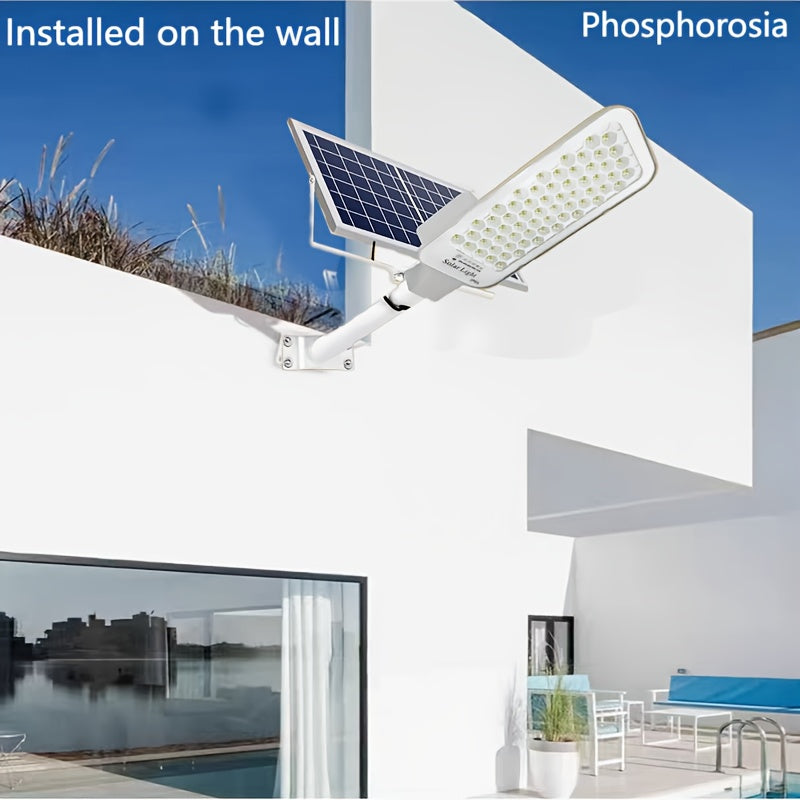 Solar Street Light, Solar LED Wall Light, Solar Courtyard Light, Outdoor Lighting, 6000mAh Lithium Battery, Smart Light Control, with Remote Control, Solar Charging