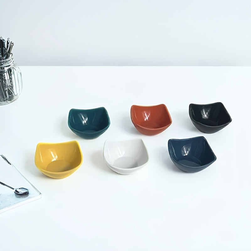 6Pcs Durable Shatterproof Mini Dessert Bowls, Reusable Vibrant Color Sauce & Dessert Bowls, Dishwasher & Microwave Safe, Perfect for Appetizers, Dips, Snacks, Fruits, Ideal for Kitchen, Outdoor Picnic, Party, Portable & Compact