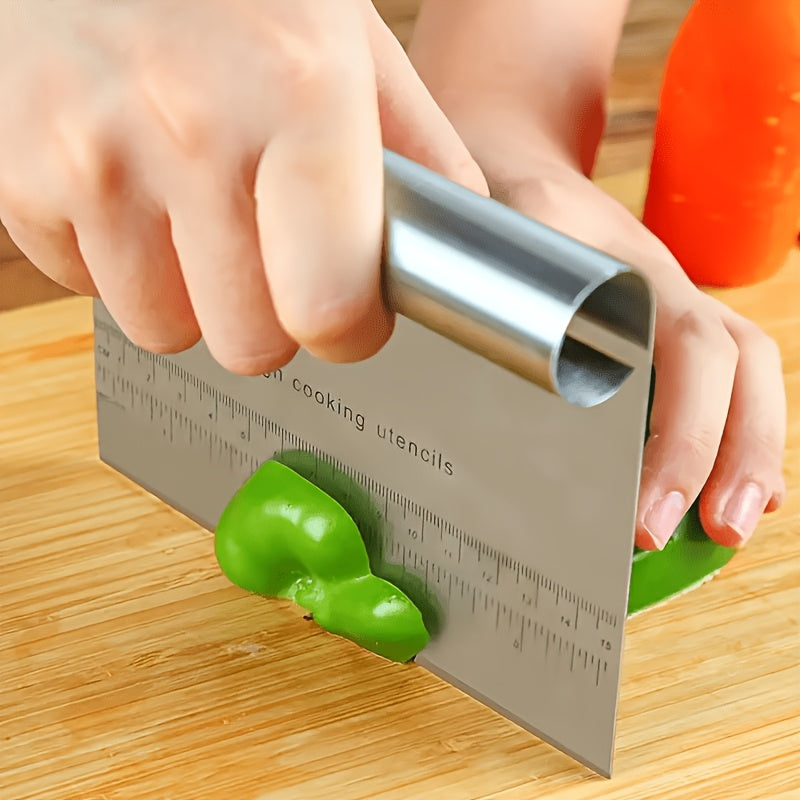 Stainless Steel Dough Scraper, Baking Tool, Pastry & Dough Cutter, Kitchen Accessories
