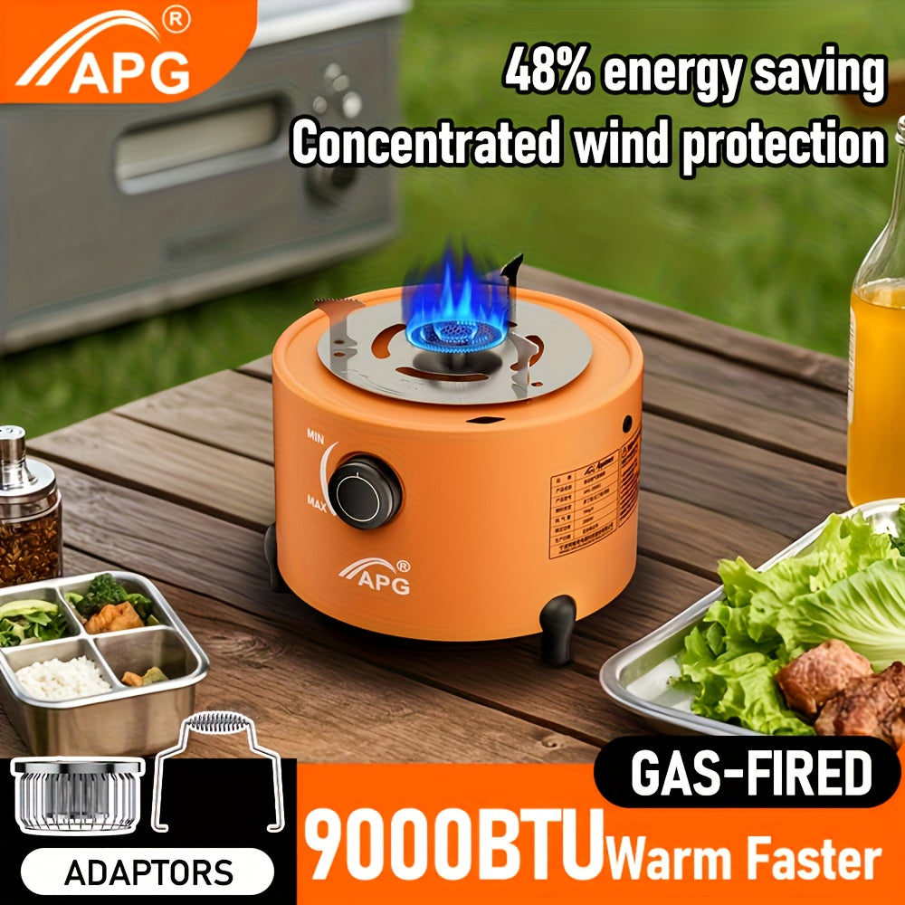 9000 BTU Portable Propane Radiant Heater Stove - 3-in-1 Indoor/Outdoor Portable Propane Stove, Ideal for Reliable Heating, Cooking & Emergency Preparedness, Adjustable Flame, Carry Bag Included