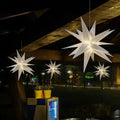 1/2-Pack 3D Star Pendant Light – Modern White Paper Lantern Hanging Light, Suitable for Bedroom, Party, Wedding Decoration – Wedding, Room Atmosphere Creation – Easy-to-Hang Design