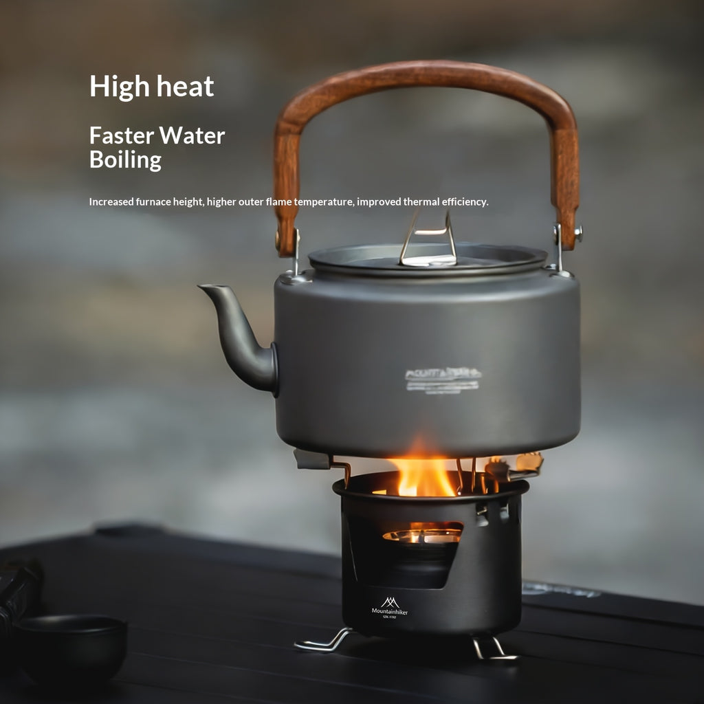 Shanzhike Separate Stove | 40-Min Long-Lasting Outdoor Stove | Ultra-Light Aluminum Portable Stove | Must-Have for Camping, Picnic & Tea Boiling (Free Storage Mesh Bag) | Only for Cooking