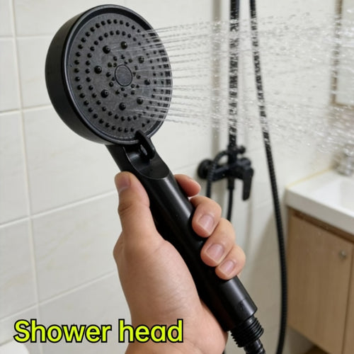1pc 5-Mode Adjustable High Pressure Water-Saving Handheld Shower Head - Powerful Booster Shower Head, Bathroom Upgrade Accessory for Shower & Home Renovation - Great Gift for Mother's Day, Father's Day, Housewarming - Easy Install