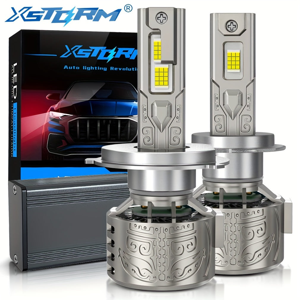 Xstorm 2Pcs 130W High Power H4 H7 H11 Super Bright LED Car Lights 40000Lm H1 H3 9005 HB3 9006 HB4 CPS Chip Car Fog Light Canbus Light 9012 Hir2 Car Light