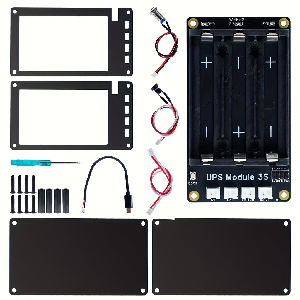 Uninterruptible Power Supply (UPS) Module for Raspberry Pi/Jetson Nano Supports Charging and Power Output at The Same Time 3S & 5V 5A Output