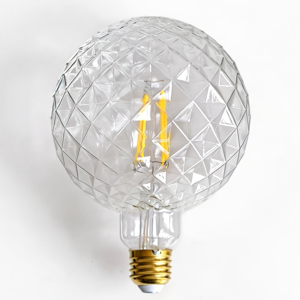 1-pack, Edison bulb LED bulb vintage 4W 120V 4000Kelvin, crystal LED bulb, lighting lamp, E26 base LED filament bulb, crystal glass style, suitable for home, bedroom, office