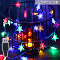 星星灯串 10、20、30、40、80LED 星星灯串，USB 供电仙女灯串，适用于室内、婚礼派对、圣诞树、新年、（暖白）