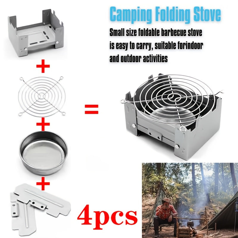 Compact Foldable Pocket Stove, Perfect for Outdoor Cooking (Accessory Only)