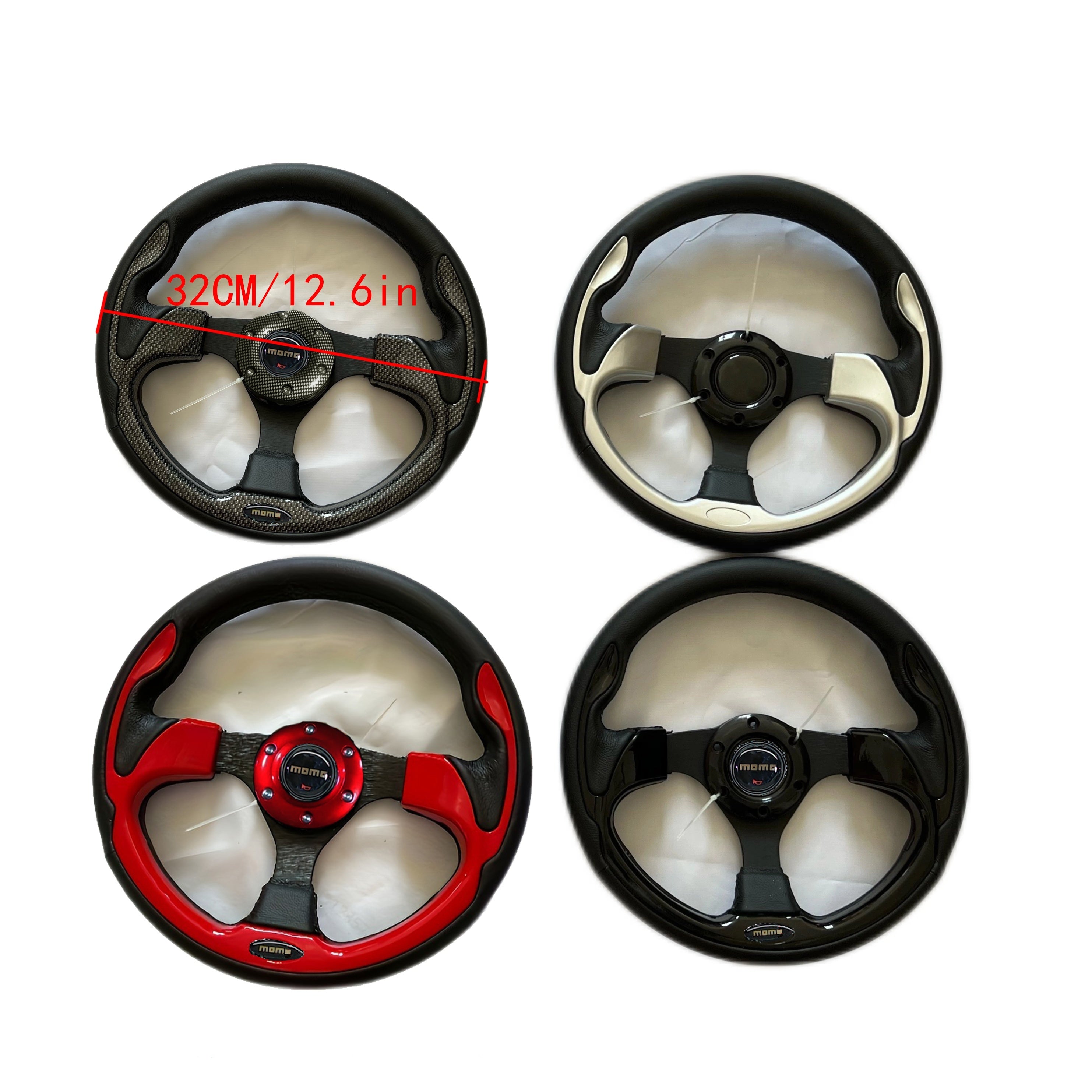 PB Steering Wheel 12.6 Inch 320mm Universal Drift Racing Steering Wheel PU Leather Steering Wheel Car Accessories.