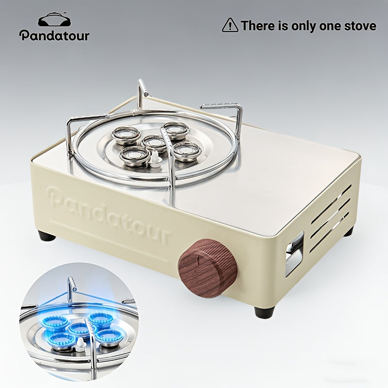 Portable Propane Stove, Small Camping Cooker, Flame Control, Easy to Carry, Ideal for Outdoor Cooking, Picnic, BBQ, Travel