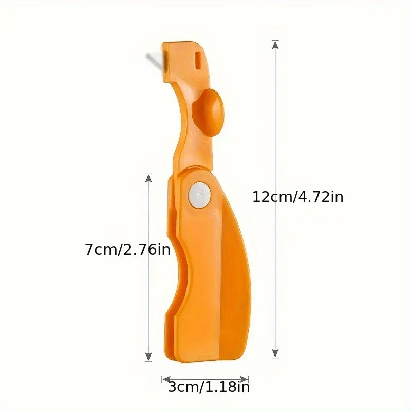 One Orange Peeler - Plastic Orange Peeler, Easy Lemon Peeler, Grapefruit Peeler, Creative Cutting Tool with Foldable Handle, Fruit Peeler, Vegetable & Fruit Tool, Perfect for Outdoor Picnics, Outdoor Kitchen Supplies