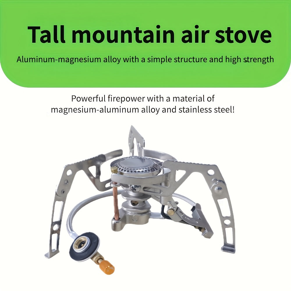 High-Performance Camping Alpine Stove - High-Strength Lightweight Design, Compact Foldable for Easy Portability, High Heat Output & Wind Resistance, Especially Suitable for High Altitudes - Universal Outdoor Stove for Picnic