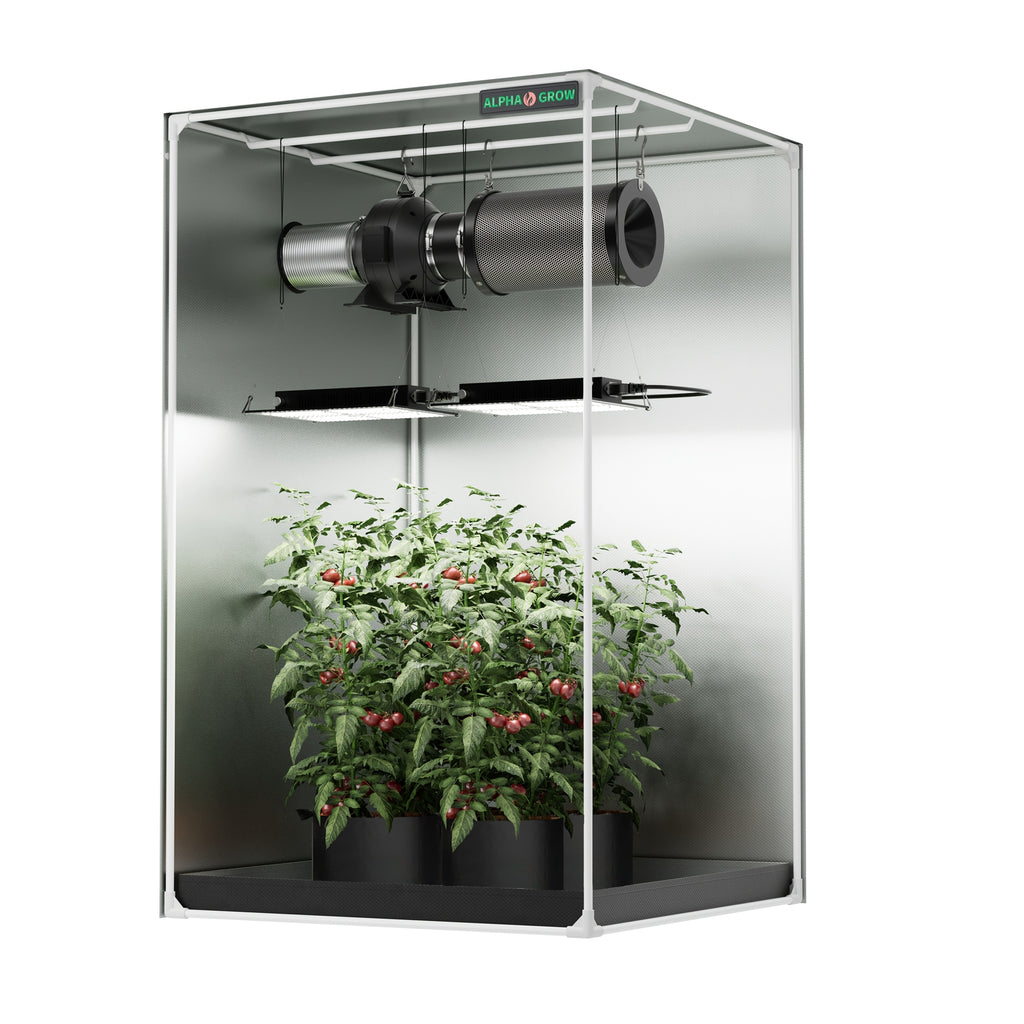 ALPHAGROW AG1000 100W LED Grow Light, Full Spectrum Sunlike, Dimmable Brightness, Remote Control Hanging Plant Light for Indoor & Outdoor, Ideal for Hydroponics, Seedling