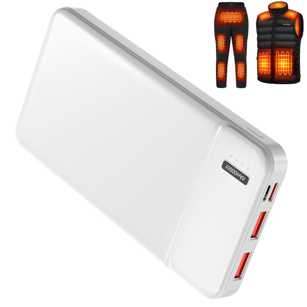 10000mAh High-Speed Power Bank, Portable Charger USB-C PD Charging, Compact Battery Pack For Tablets, Smartphones, And More USB Devices.