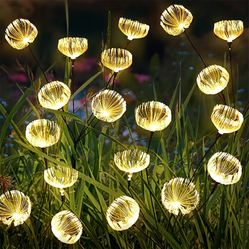 Solar 6 Jellyfish Outdoor Light - Automatic On/Off Solar Garden Lantern with Hanging Tentacle Design, Suitable for Path, Lawn, Patio, Halloween, Christmas - Stainless Steel Construction, Lawn Decoration, Holiday Ornament