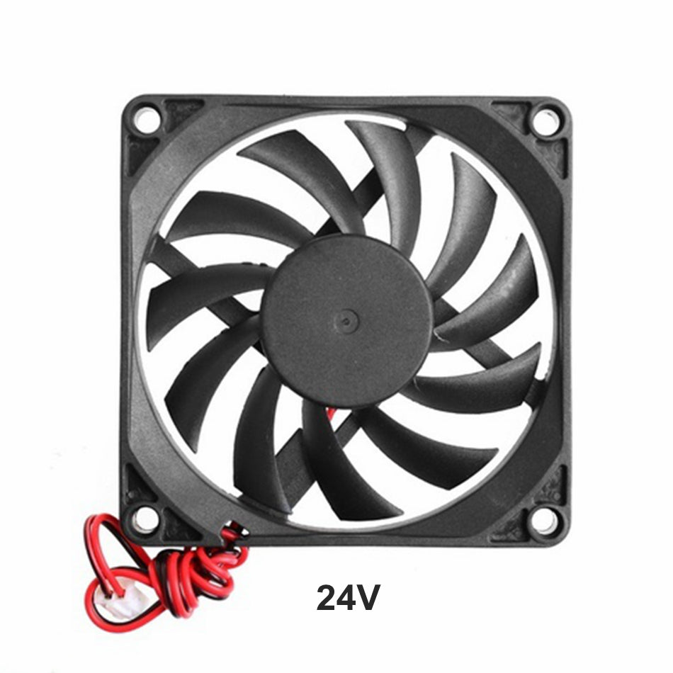 80mm Black Cooling Fan DC 5V 12V 24V 80mm×80mm×10mm 8010 DC Cooling Fan
